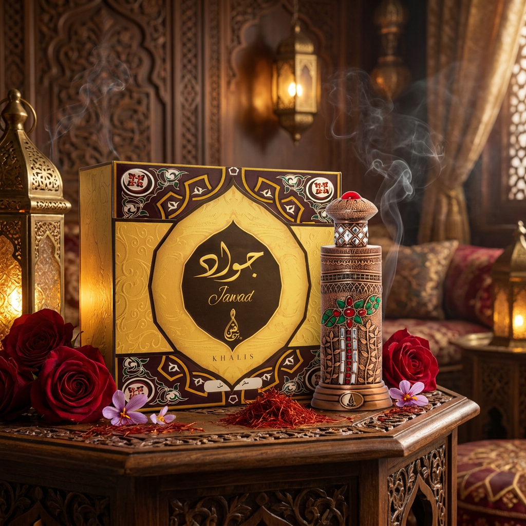 JAWAD 18 ml perfume oil (TOP: SAFFRON, CLOVE; MIDDLE: GERANIUM, ROSE, NAGAMOTHA; BASE: SANDALWOOD, MUSK) 3 