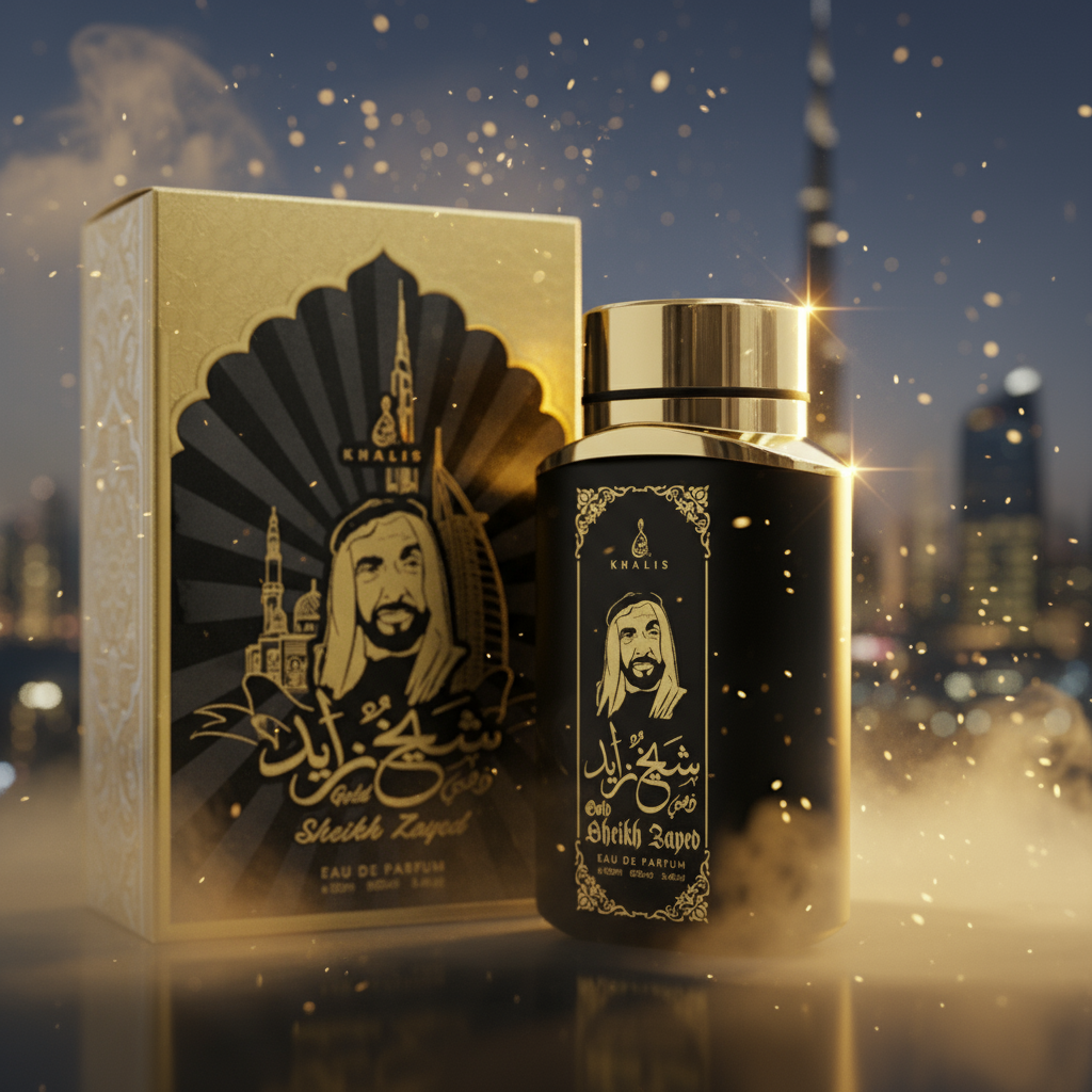 100 ml Eau de Parfum SHEIKH ZAYED GOLD Würzig-Holziger Duft für Männer
