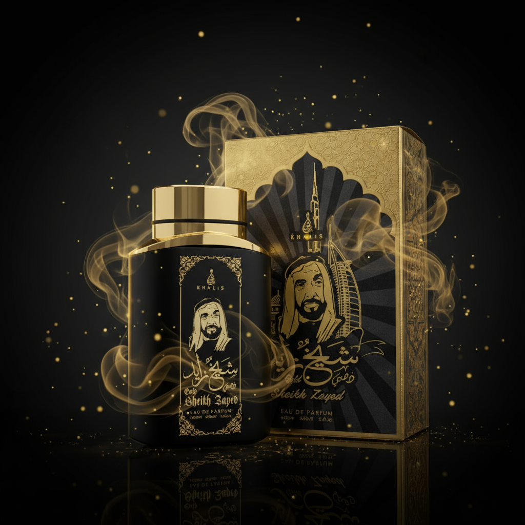 100 ml Eau de Parfum SHEIKH ZAYED GOLD Würzig-Holziger Duft für Männer