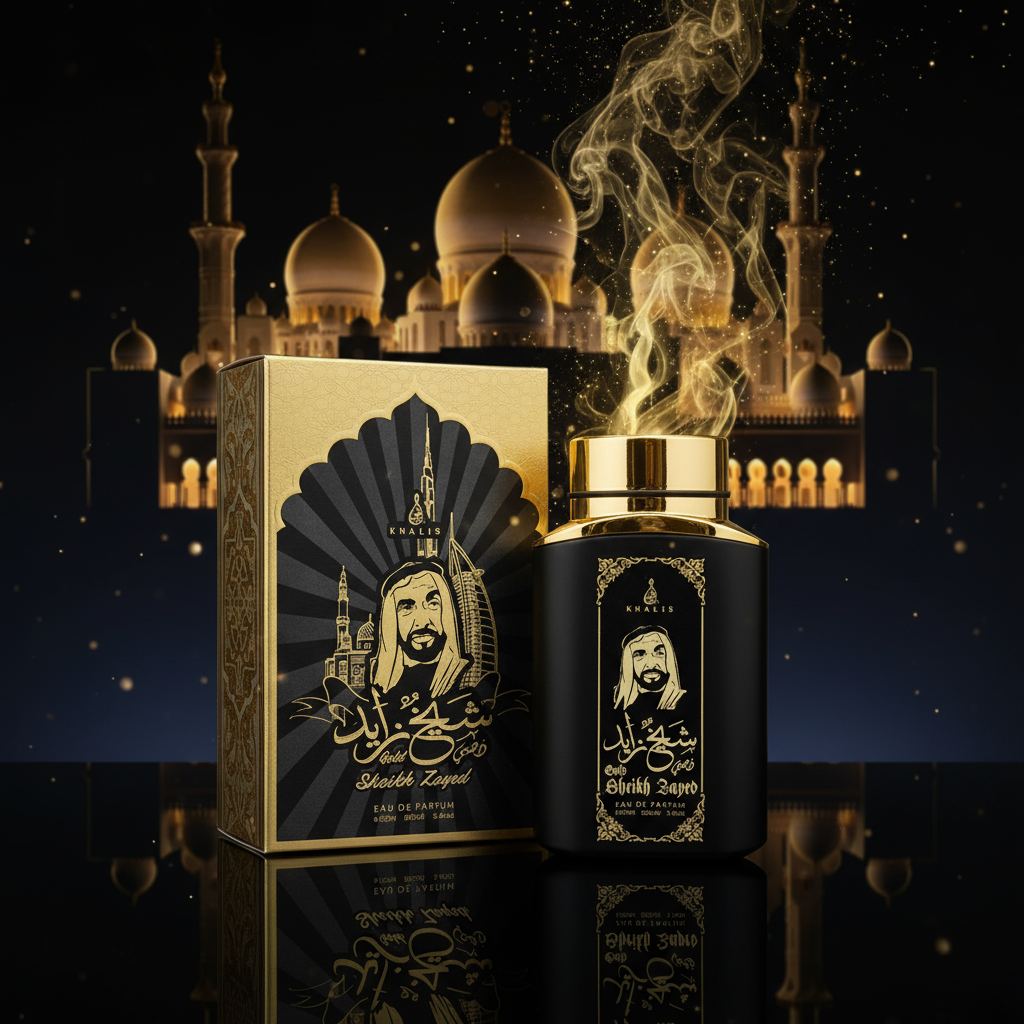 100 ml Eau de Parfum SHEIKH ZAYED GOLD Würzig-Holziger Duft für Männer
