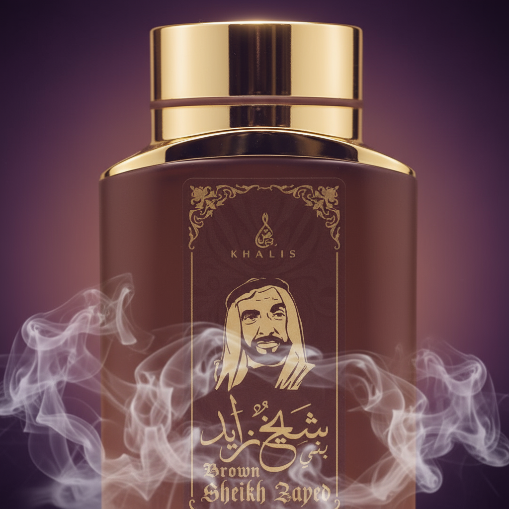100 ml Eau de Parfum SHEIKH ZAYED BROWN Oud-Vanille-Duft für Männer