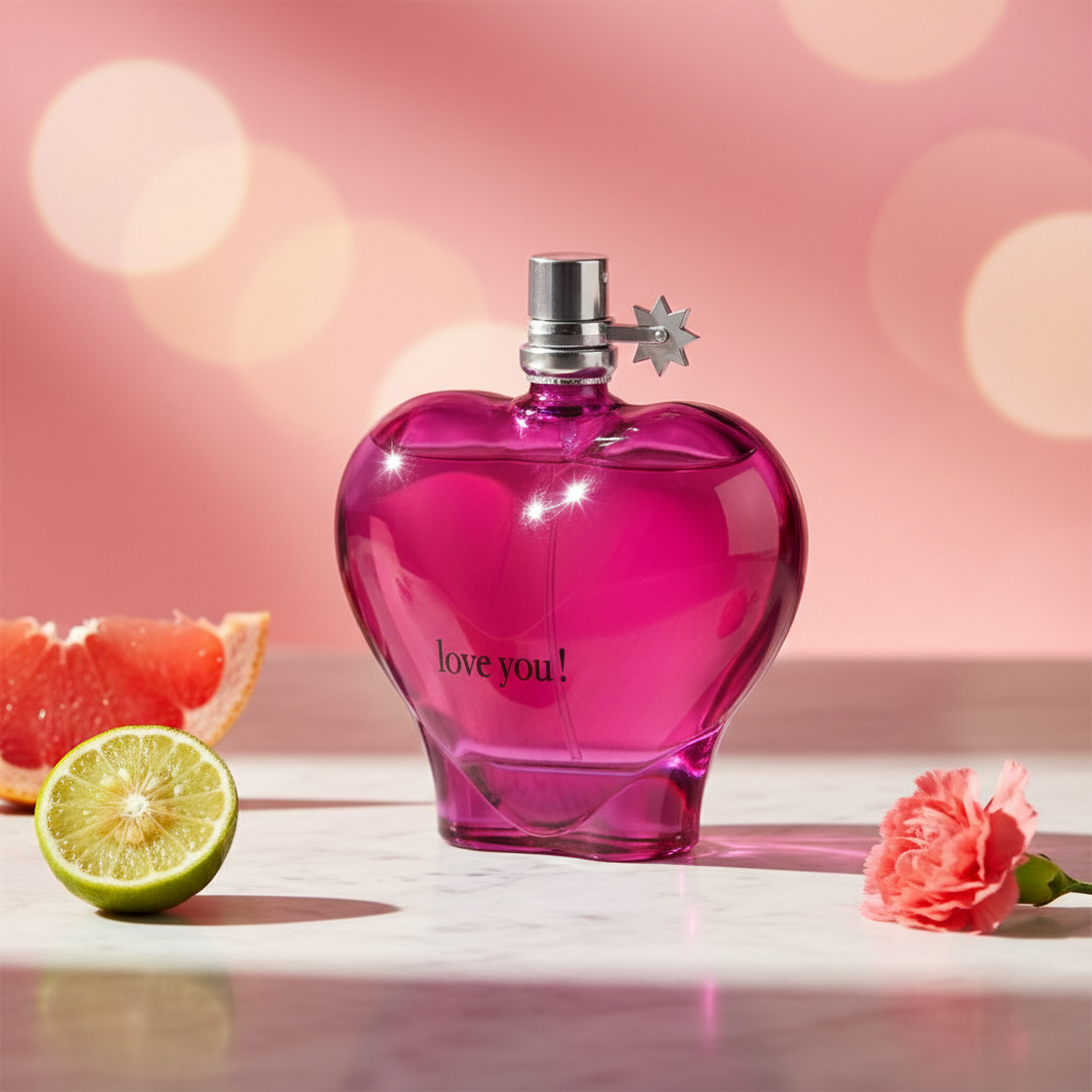 100 ml Eau de Parfum "Love You Pink" Fruchtiger Zitrusduft für Frauen 8 