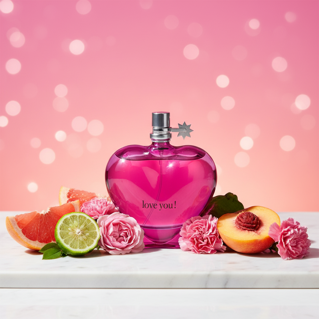 100 ml Eau de Parfum "Love You Pink" Fruchtiger Zitrusduft für Frauen 10 