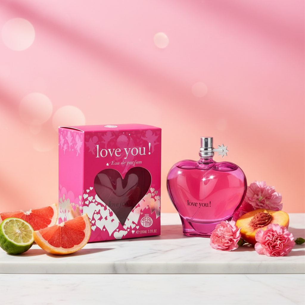 100 ml Eau de Parfum "Love You Pink" Fruchtiger Zitrusduft für Frauen 11 