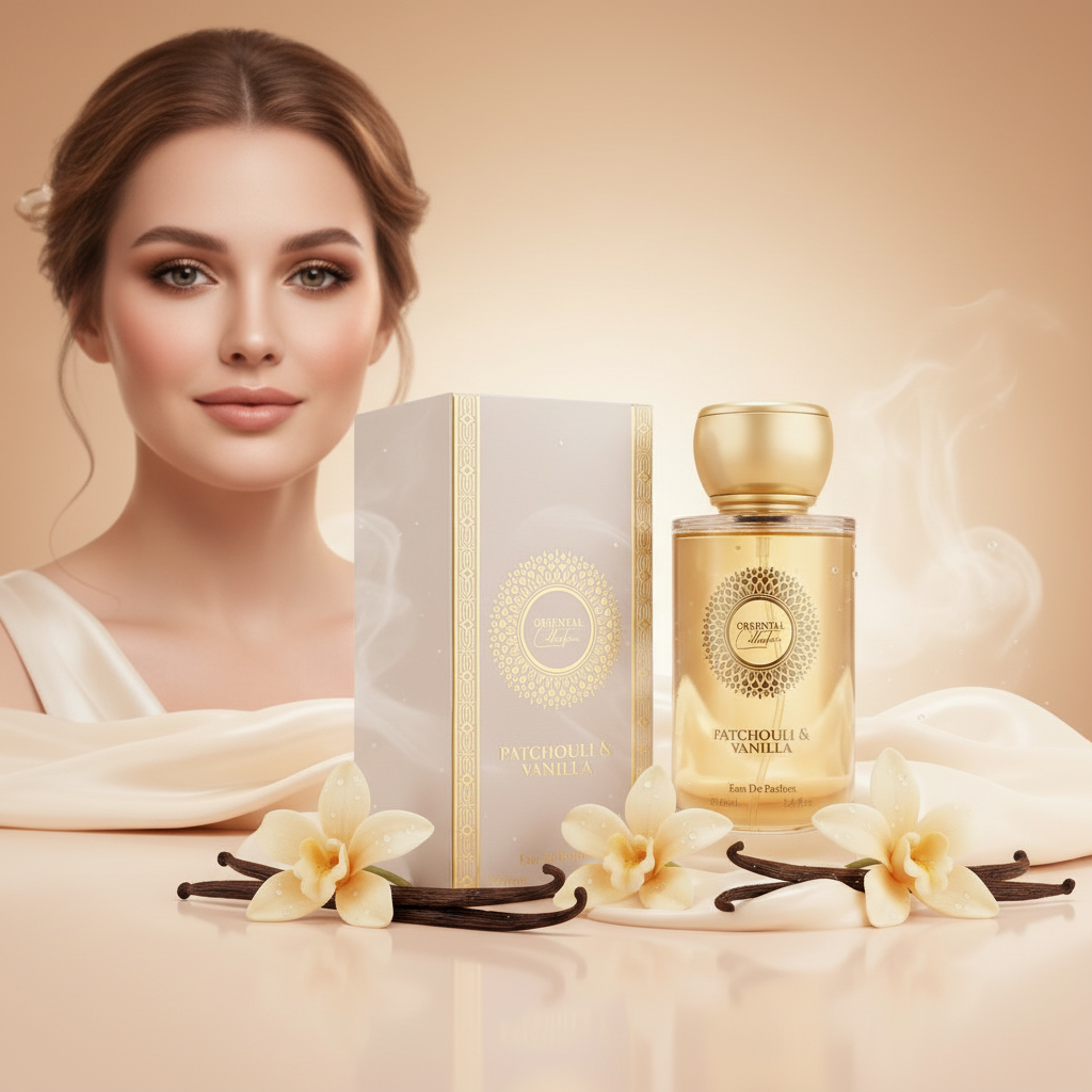 100 ml EDP PATCHOULI & VANILLA Holziger, eleganter, pudriger, orientalischer Duft für Frauen
