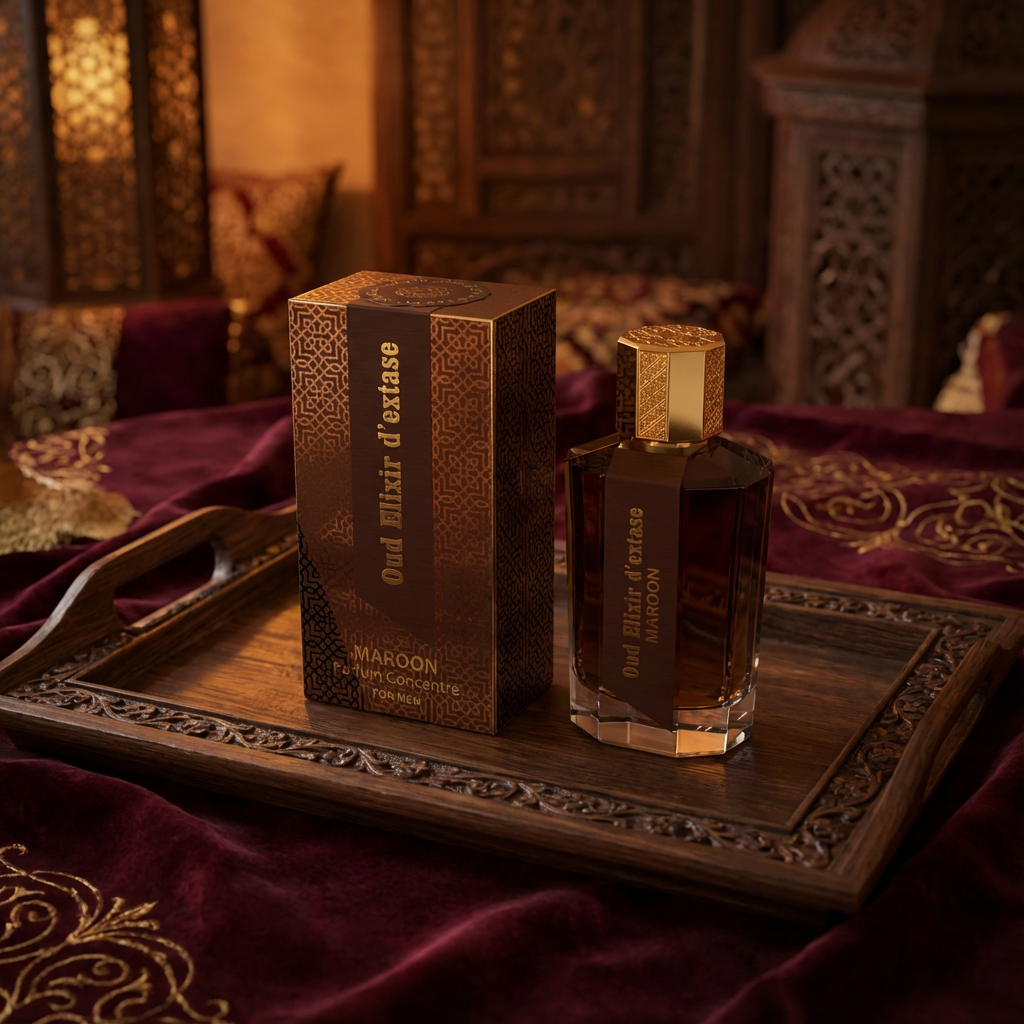 EDP 100ml "Oud Elixir D’extase Maroon" - orientalischer holziger Duft 2 