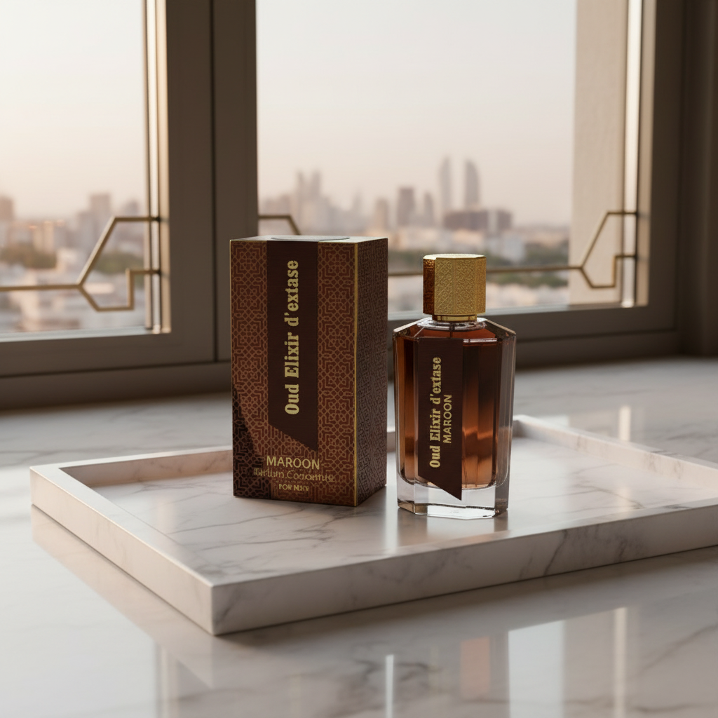 EDP 100ml "Oud Elixir D’extase Maroon" - orientalischer holziger Duft 5 