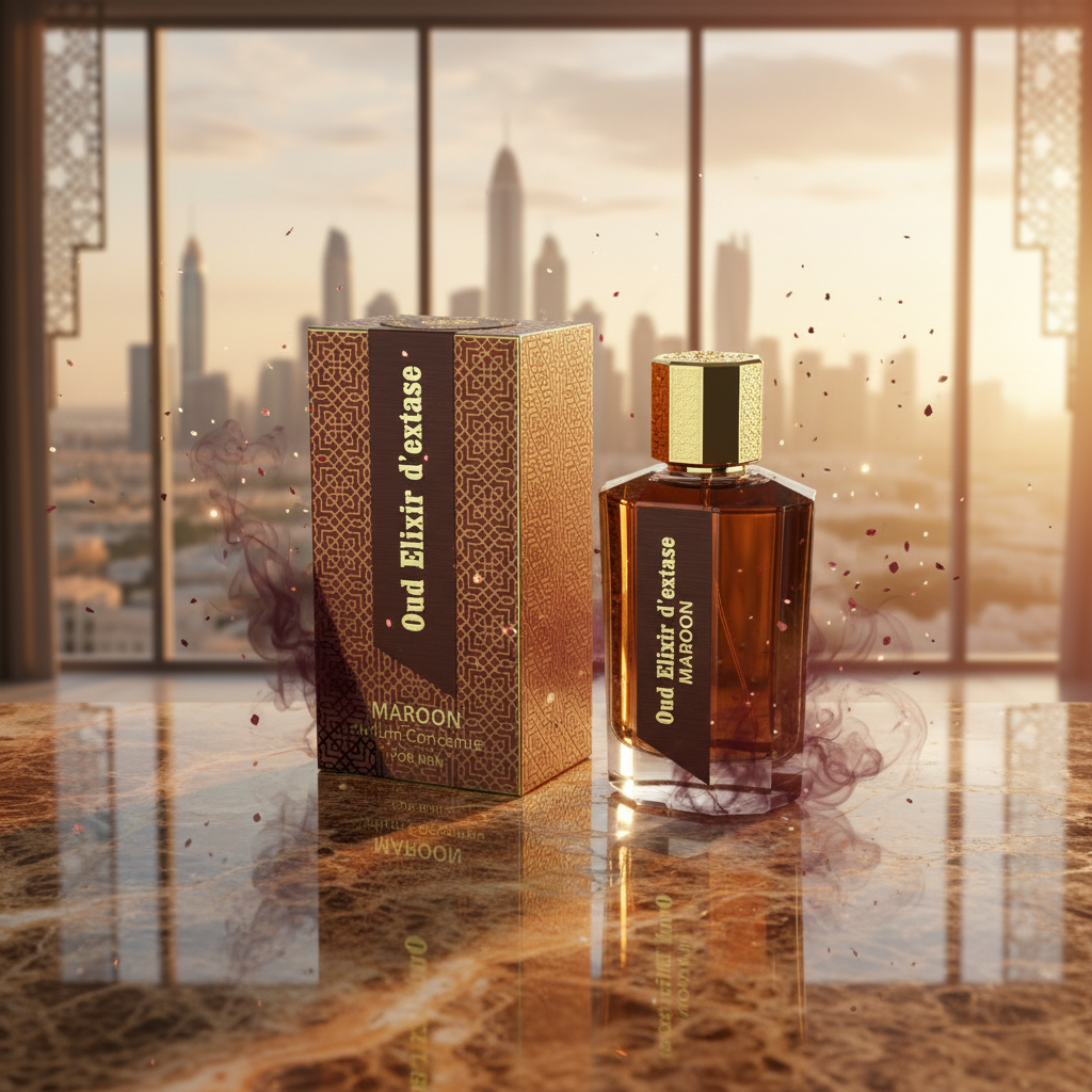 EDP 100ml "Oud Elixir D’extase Maroon" - orientalischer holziger Duft