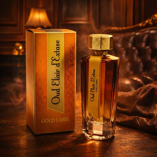 „Oud Elixir d’Extase Gold Label” EDP 100 ml – holziger Chypreduft