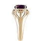 Goldring mit marokkanischem Amethyst