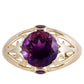 Goldring mit marokkanischem Amethyst