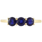 Goldring mit Thai blauem Saphir