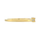 Goldplattierter Silberring mit weißem Diamant