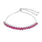 Silberarmband mit Thai Rubin