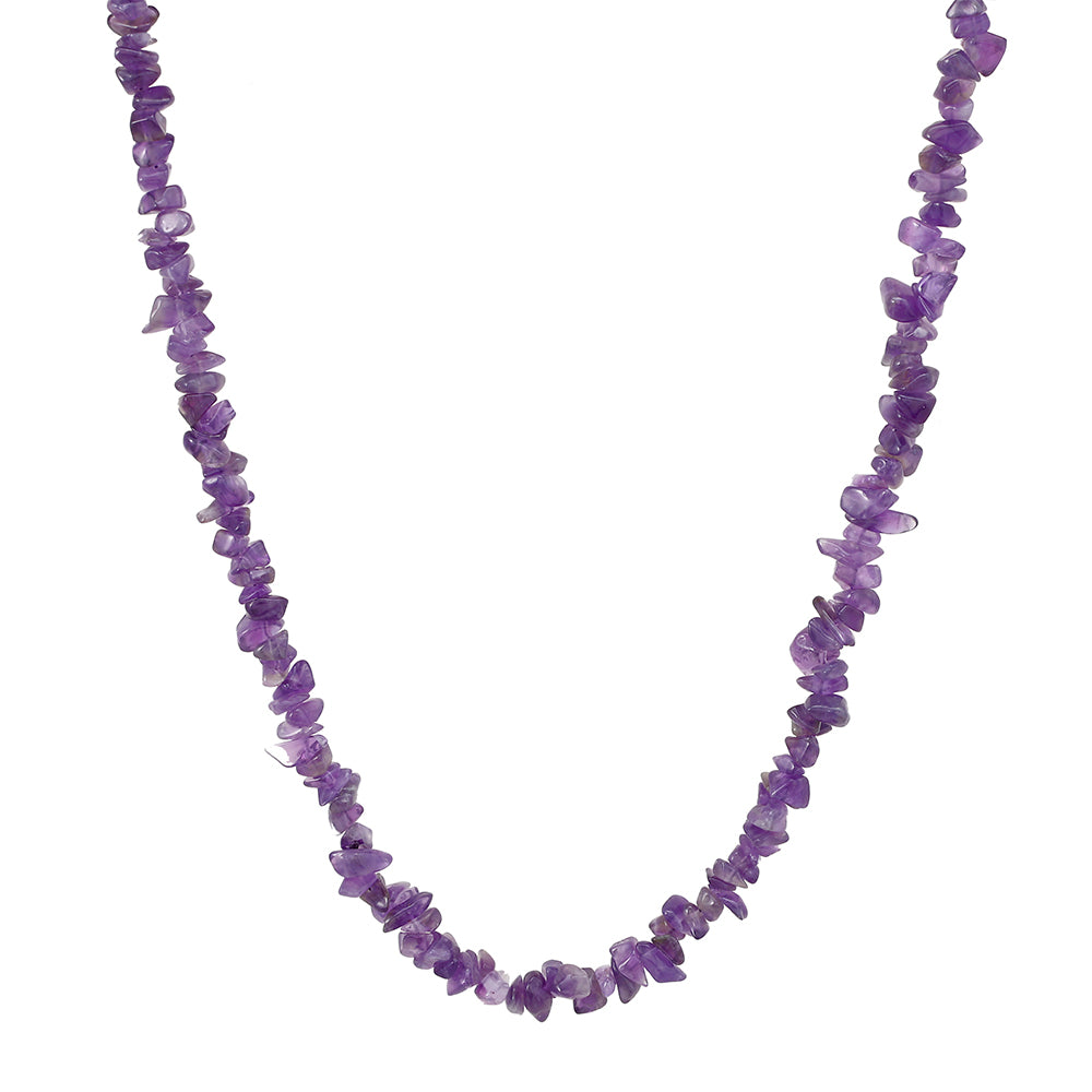 Schmuckgarnitur aus Nugget mit Amethyst und Karneol