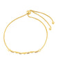 Goldplattiertes Silberarmband mit rotem Diamant und weißem Diamant
