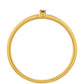Goldplattierter Silberring mit rotem Diamant