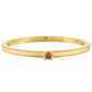 Goldplattierter Silberring mit rotem Diamant