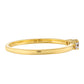 Goldplattierter Silberring mit rotem Diamant und weißem Diamant