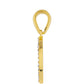 Goldplattierter Silberanhänger mit rotem Diamant und weißem Diamant