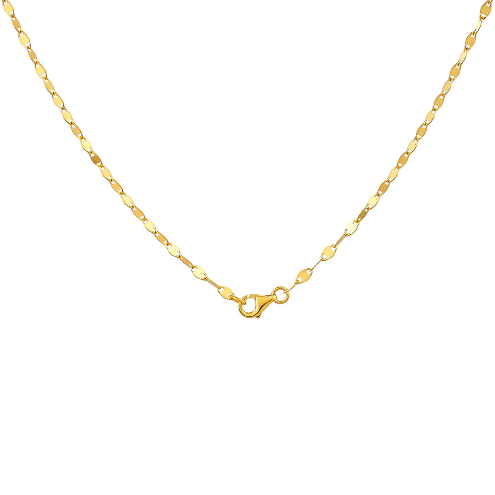 Goldplattierte Silberhalskette