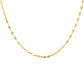 Goldplattierte Silberhalskette