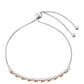Silberarmband mit Padparadscha Quarz