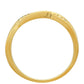 Goldplattierter Silberring mit grünem Diamant