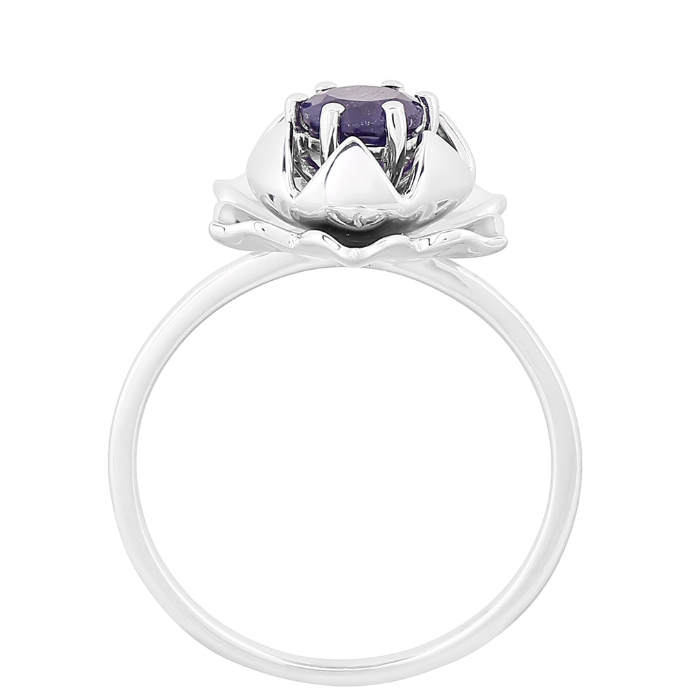Silberring mit Thai Saphir