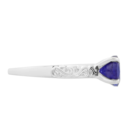 Silberring mit Thai Saphir