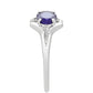 Silberring mit Thai Saphir