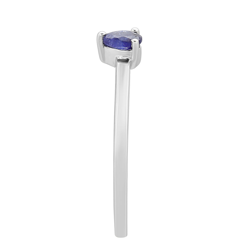 Silberring mit Thai Saphir 3 