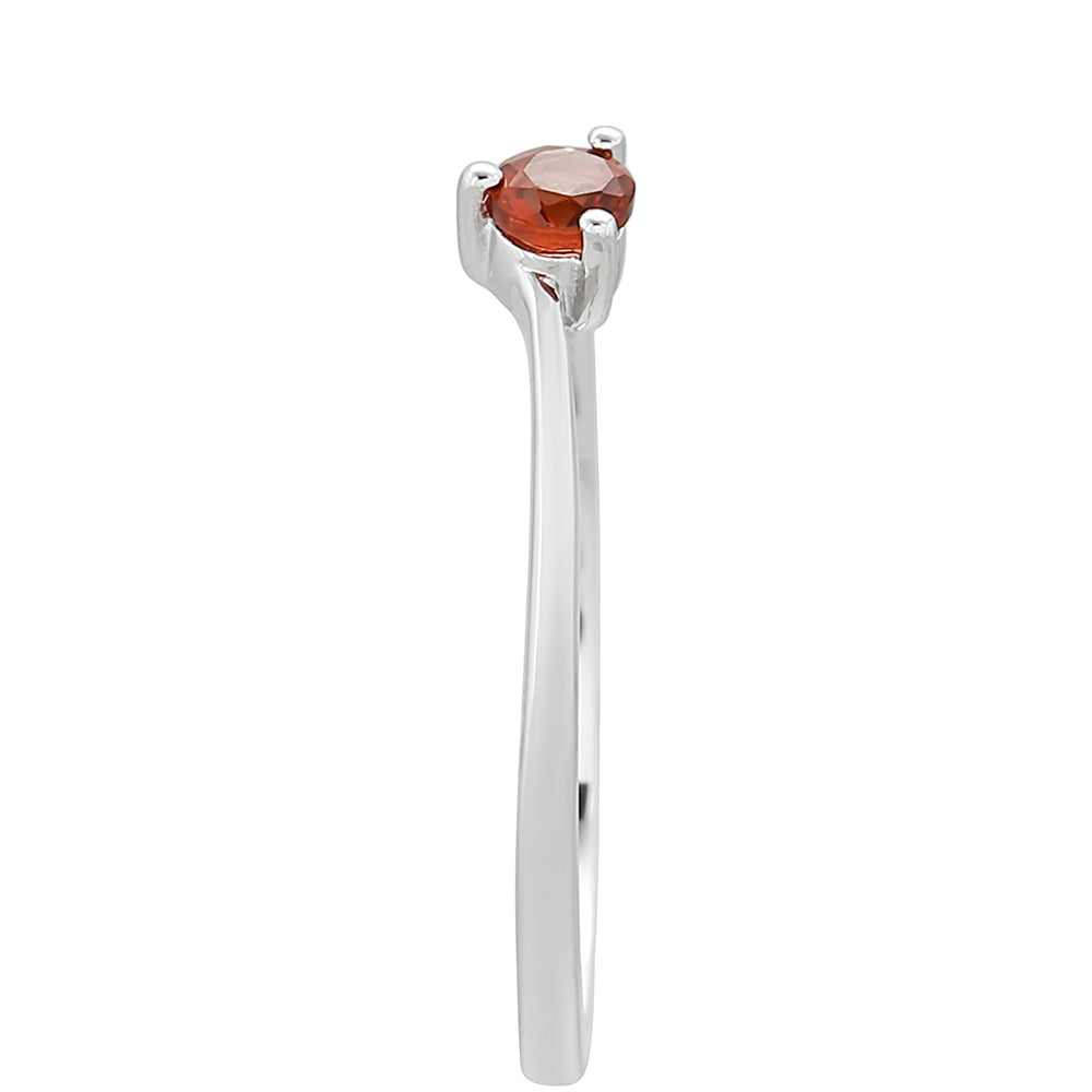 Silberring mit Granat 3 