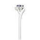 Silberring mit Thai Saphir