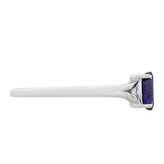Silberring mit Thai Saphir