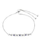 Silberarmband mit Thai Saphir und weißem Topas