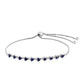 Silberarmband mit Thai Saphir