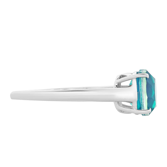 Silberring mit Pfauenquarz
