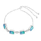 Silberarmband mit Pfauenquarz und weißem Topas