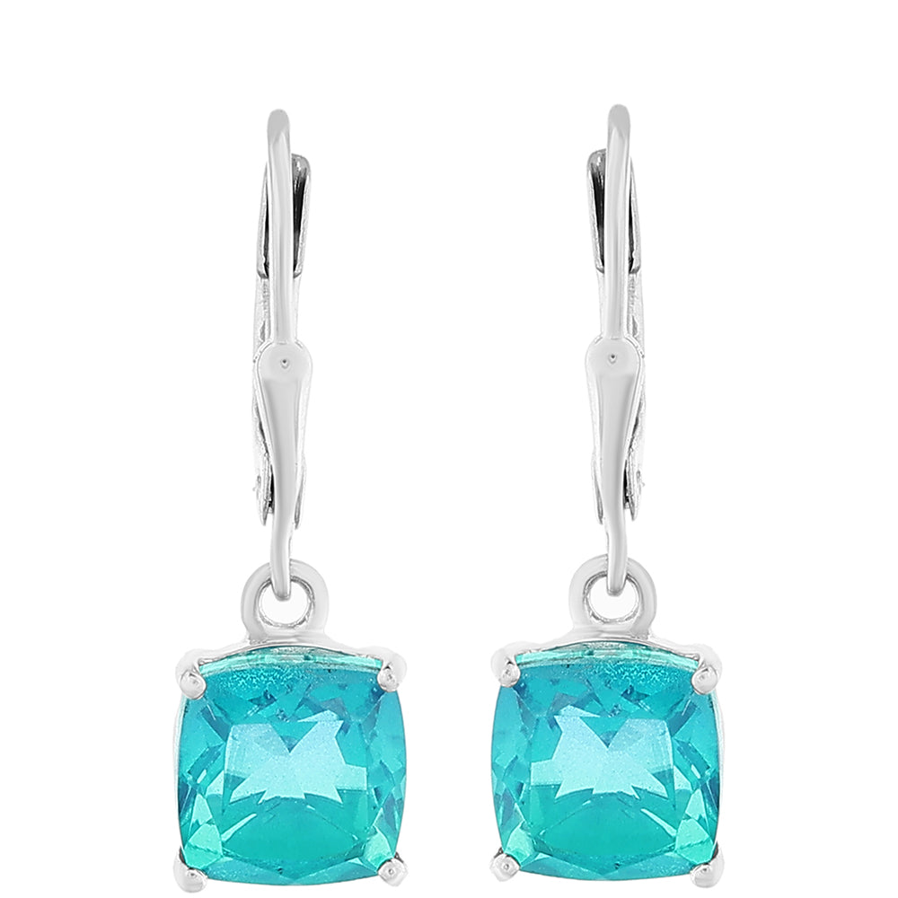Silberohrringe mit Pfauenquarz 1 