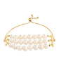 Goldplattiertes Silberarmband mit barocker Süßwasserzuchtperle