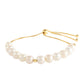 Goldplattiertes Silberarmband mit barocker Süßwasserzuchtperle