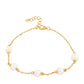 Goldplattiertes Silberarmband mit barocker Süßwasserzuchtperle