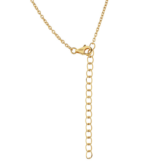 Goldplattierte Silberhalskette mit barocker Süßwasserzuchtperle