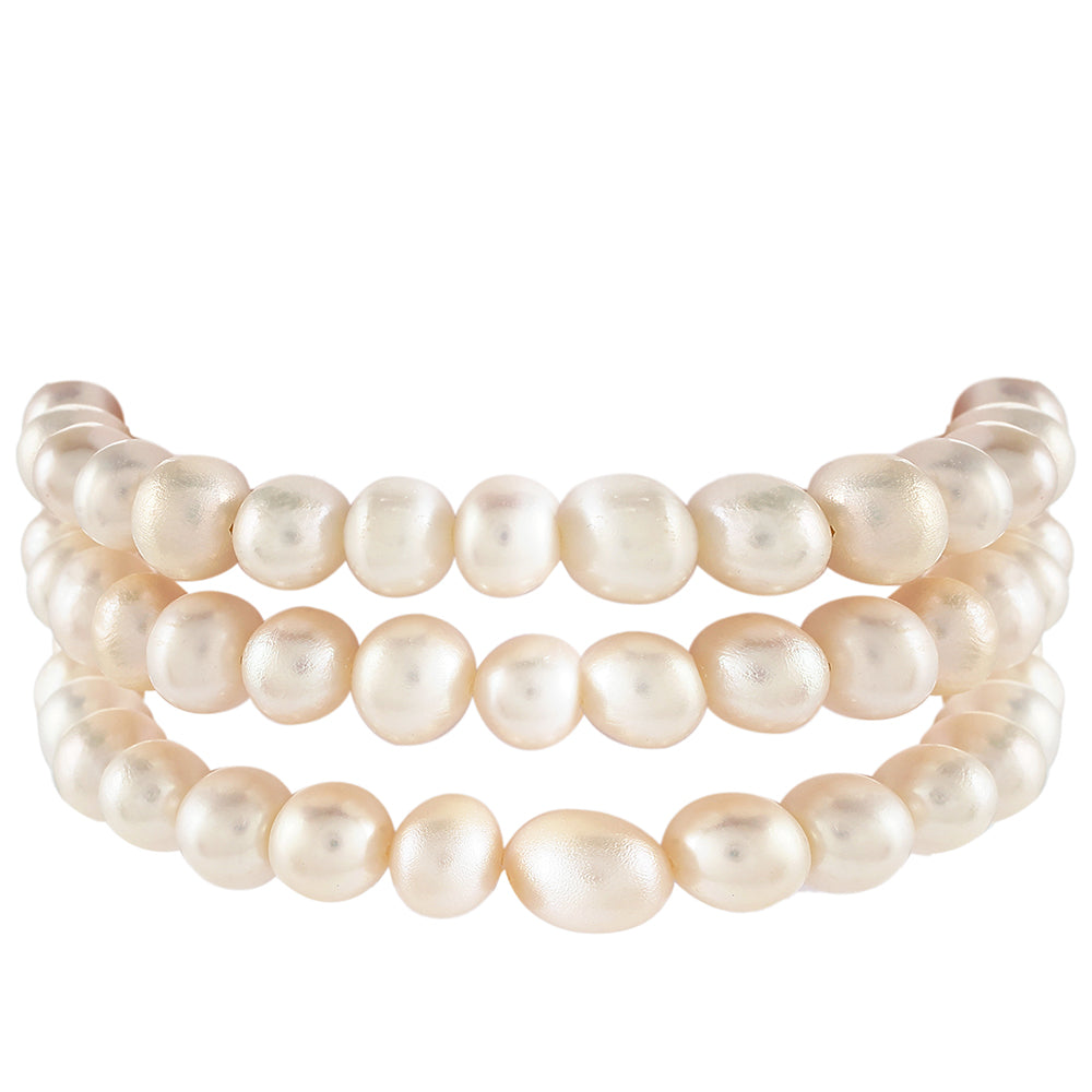 Goldplattiertes Silberarmband mit barocker Süßwasserzuchtperle 2 