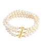 Goldplattiertes Silberarmband mit barocker Süßwasserzuchtperle