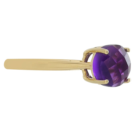 Goldring mit marokkanischem Amethyst