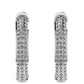 14 Kt Weißgoldohrringe mit weißem Diamant