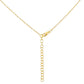 Goldplattierte Silberhalskette mit lila Mondstein