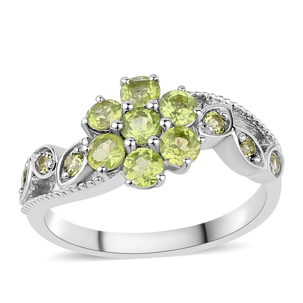 Silberring mit Peridot 2 